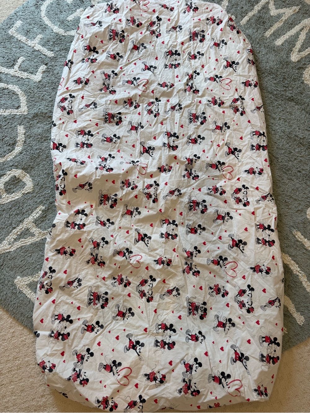Mickey + Minnie Crib Sheet